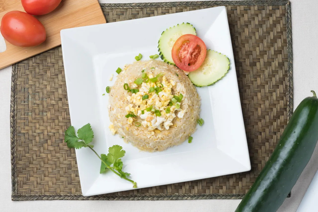 Beautifully presented Thai food